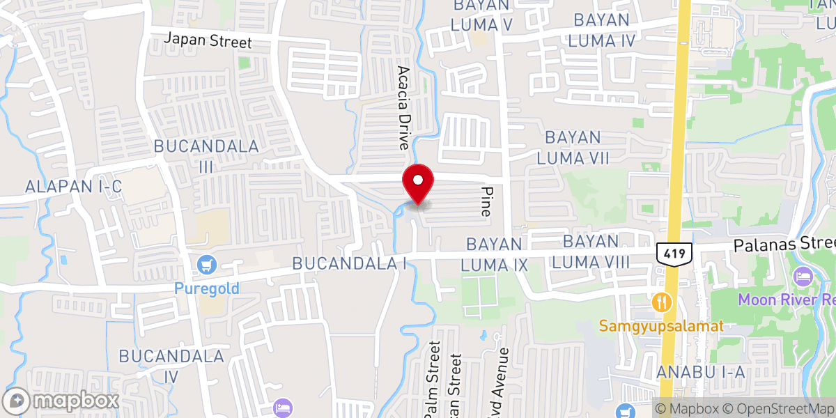 Map showing location of Christian Bible Baptist church Imus Cavite