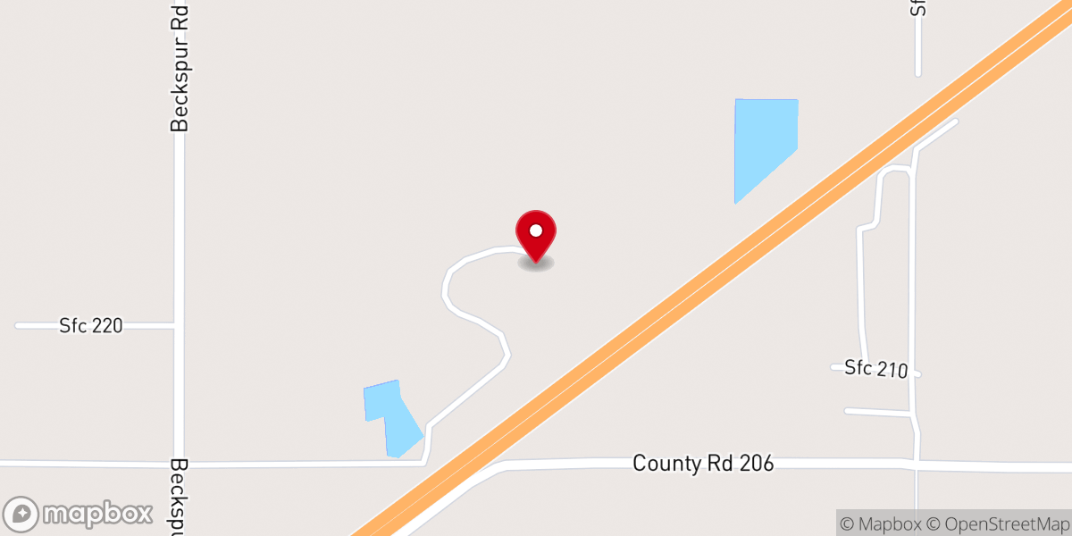 Map showing location of Prosperity Church