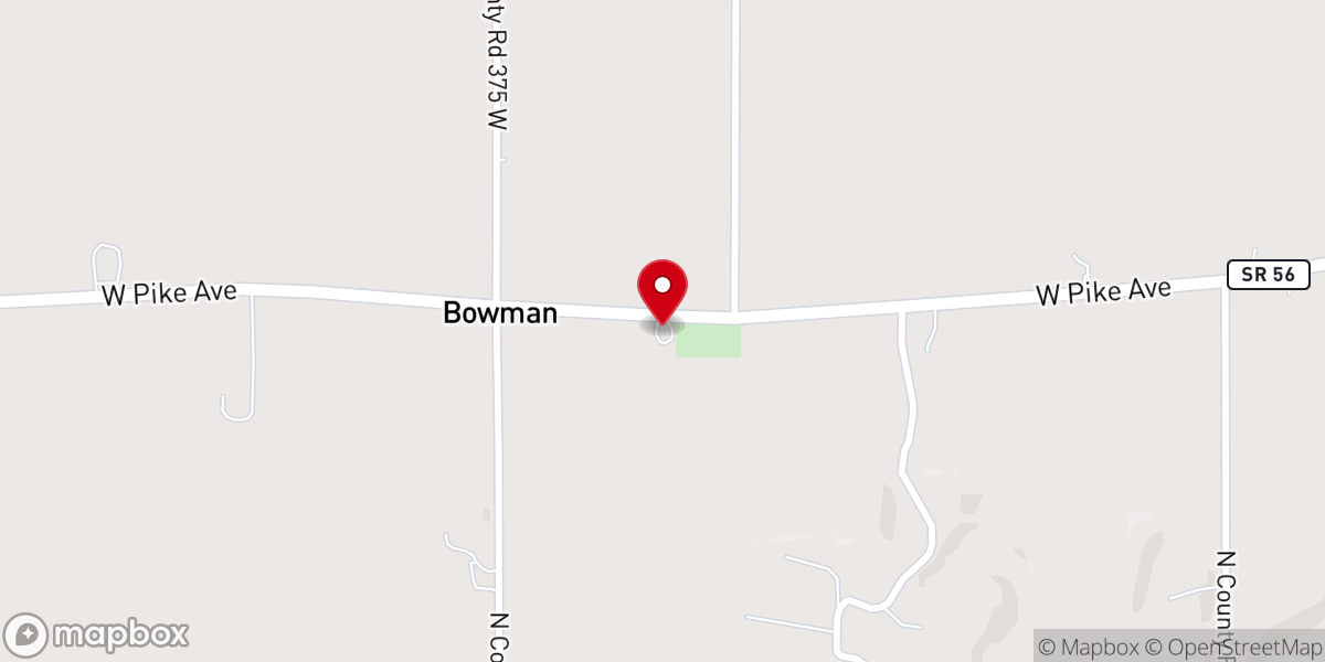 Map showing location of White River Chapel