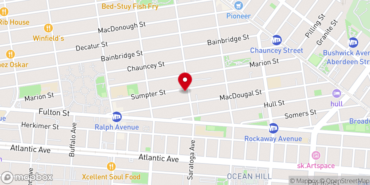 Map showing location of Church of Christ Holiness