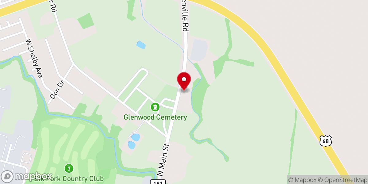 Map showing location of North Side Missionary Baptist Church
