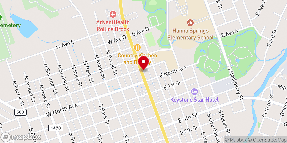 Map showing location of TexAir HVAC Inc