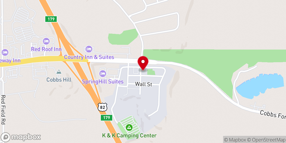 Map showing location of Centerpoint Fellowship