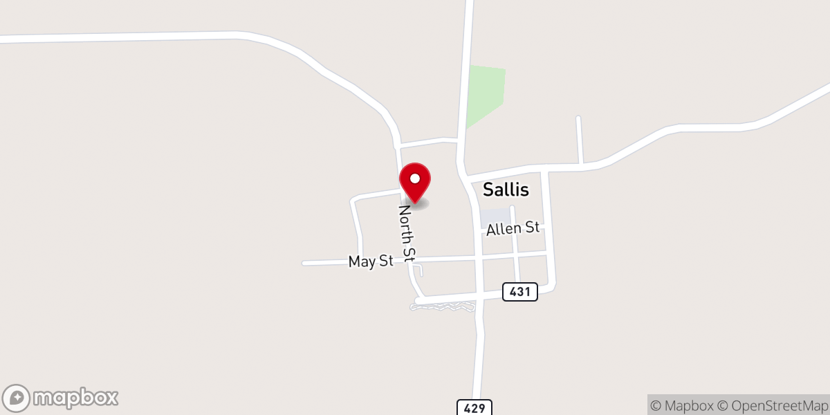 Map showing location of New St. James Church of God