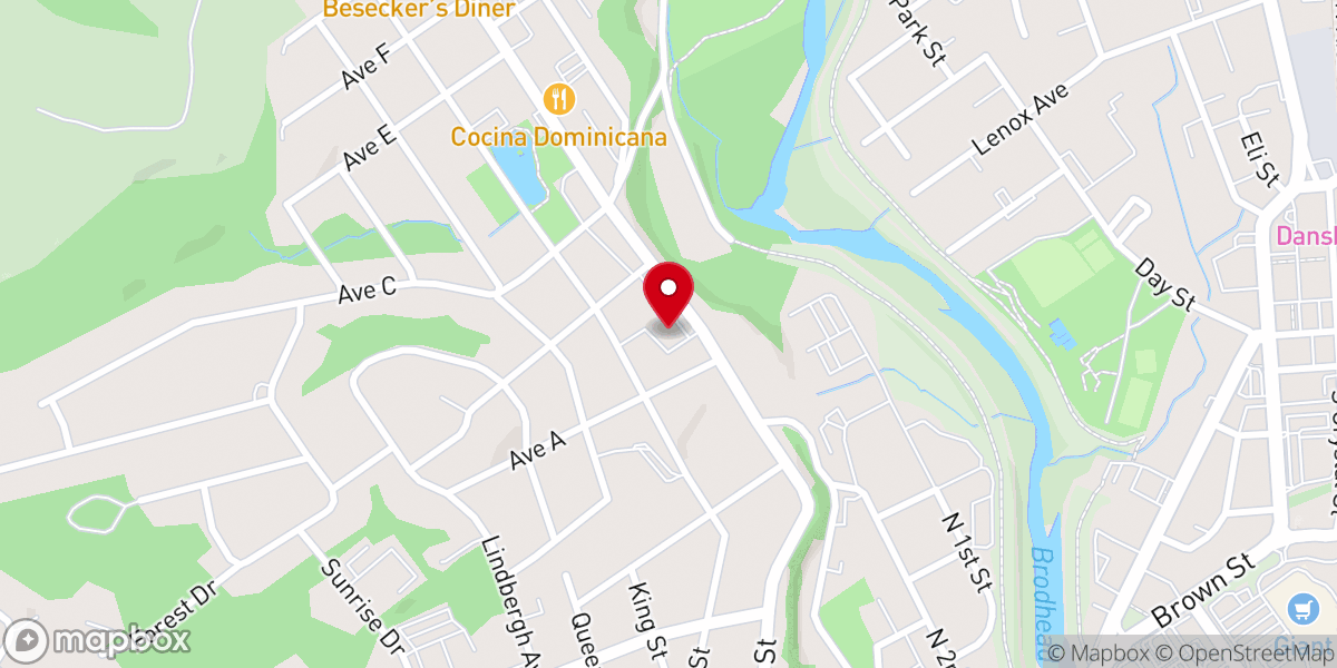 Map showing location of Pocono Solid Rock Church of the Apostolic Faith Inc