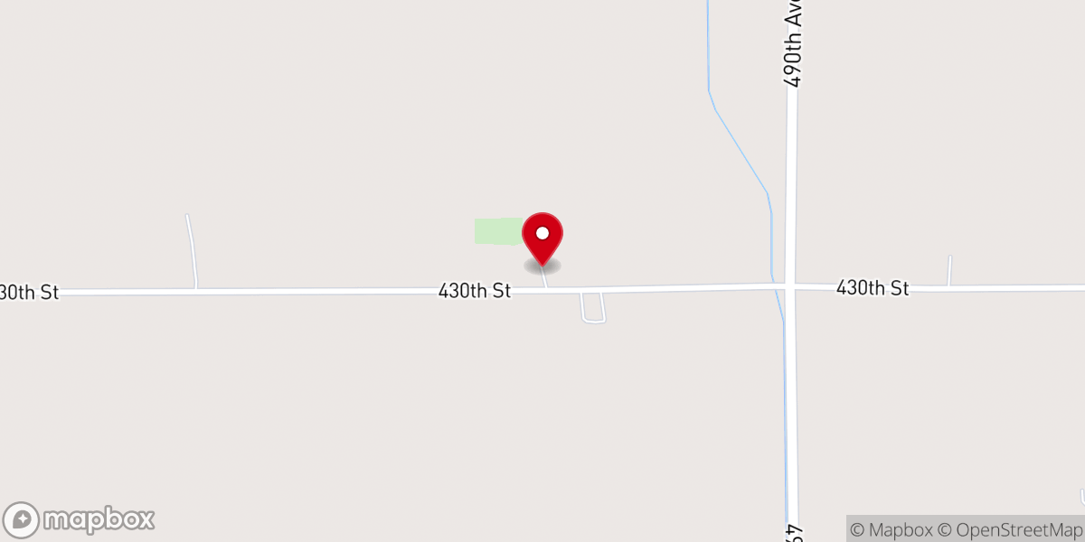 Map showing location of Looking Glass Church