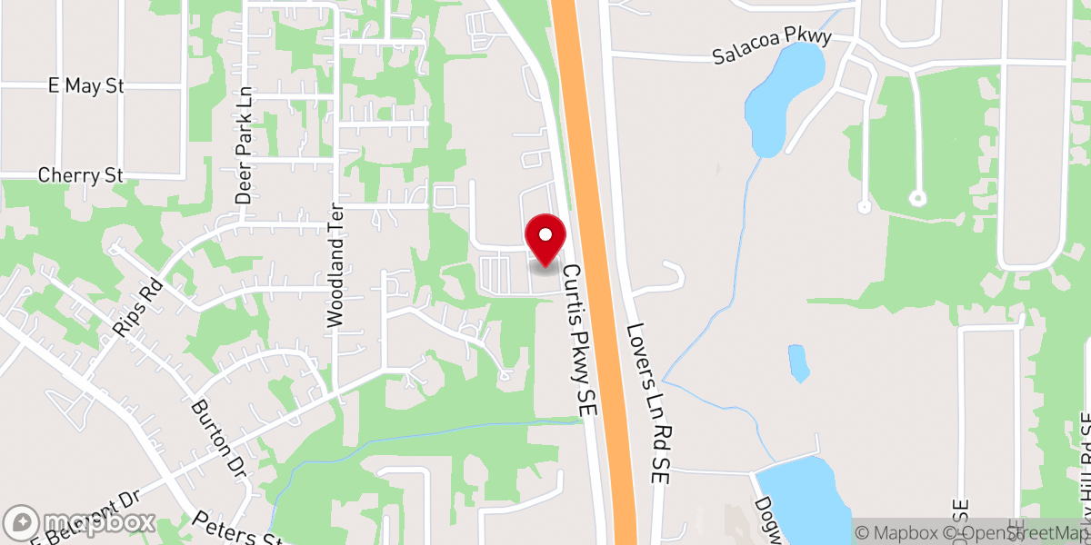 Map showing location of Rock Bridge Community Church - Calhoun