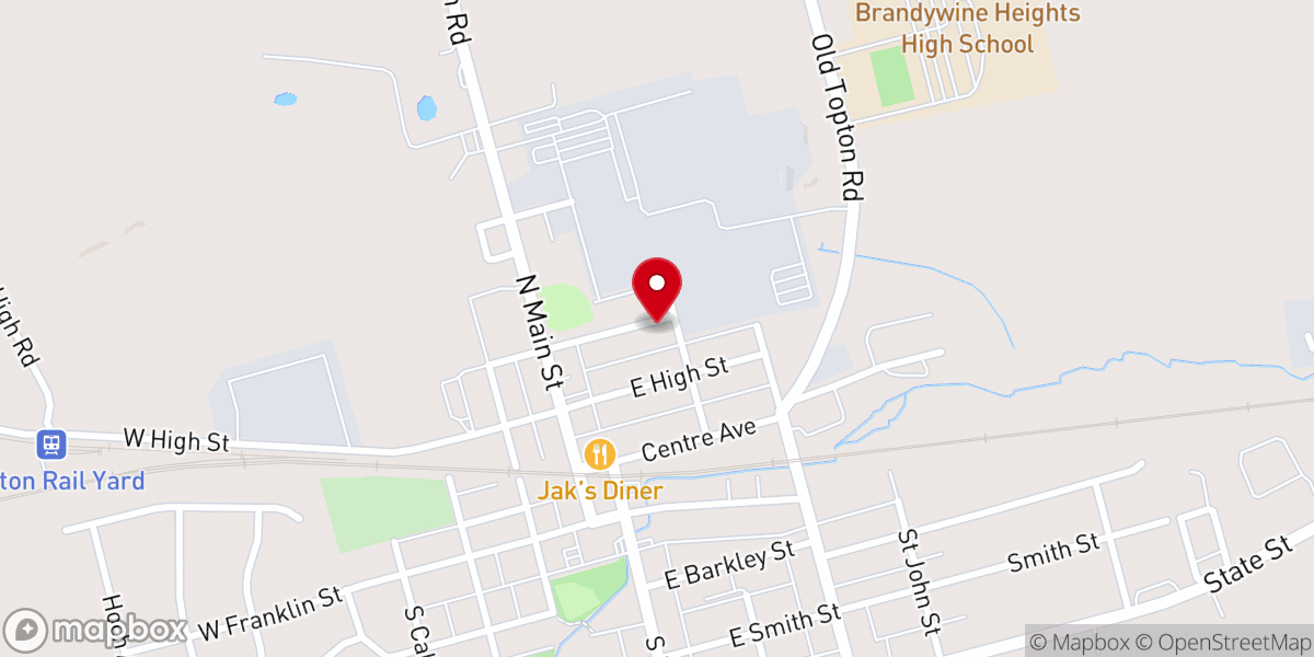 Map showing location of Redeemer Bible Fellowship Church