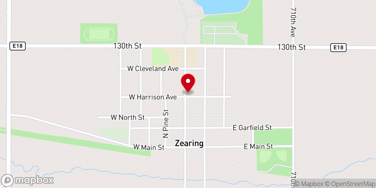 Map showing location of St. Gabriel Catholic Church