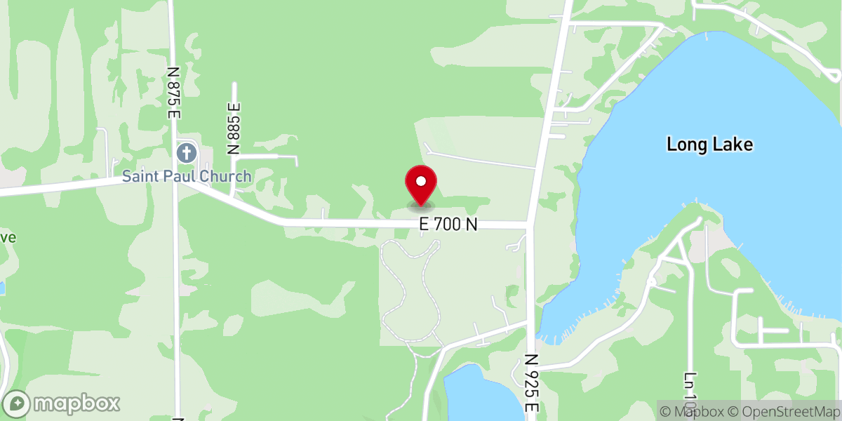 Map showing location of Clear Lake Bible Church