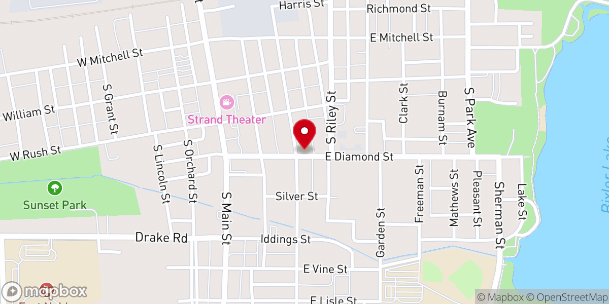 Map showing location of Immaculate Conception Catholic Church