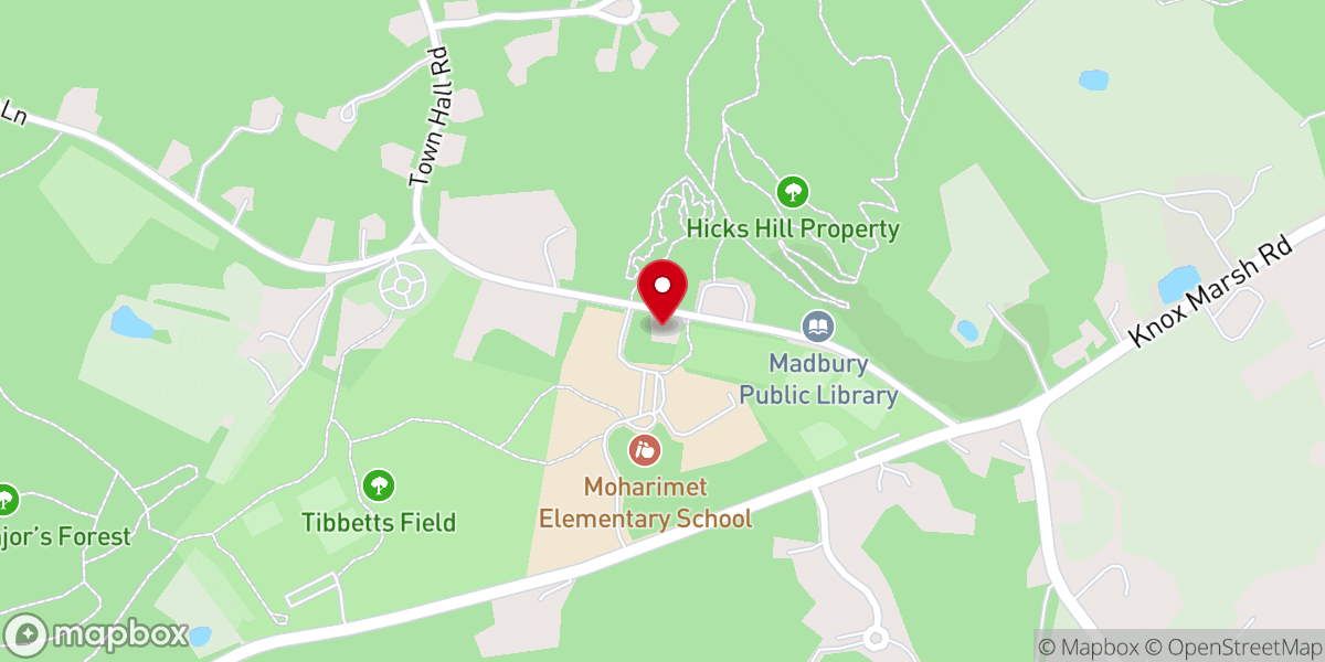 Map showing location of Union Congregational Church