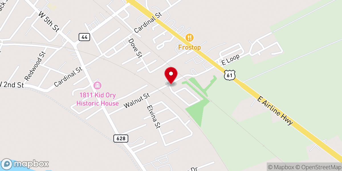 Map showing location of Zion Traverlers Baptist Church