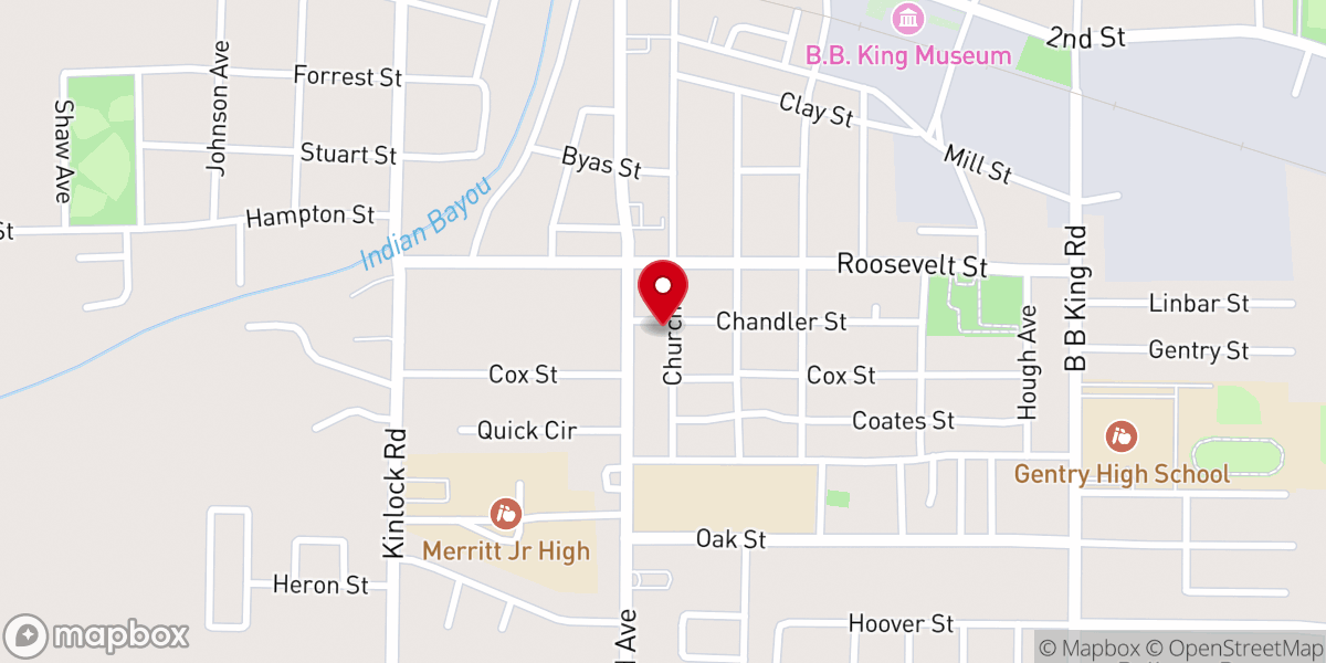 Map showing location of Jesus is the Way Seventh-Day Adventist Church