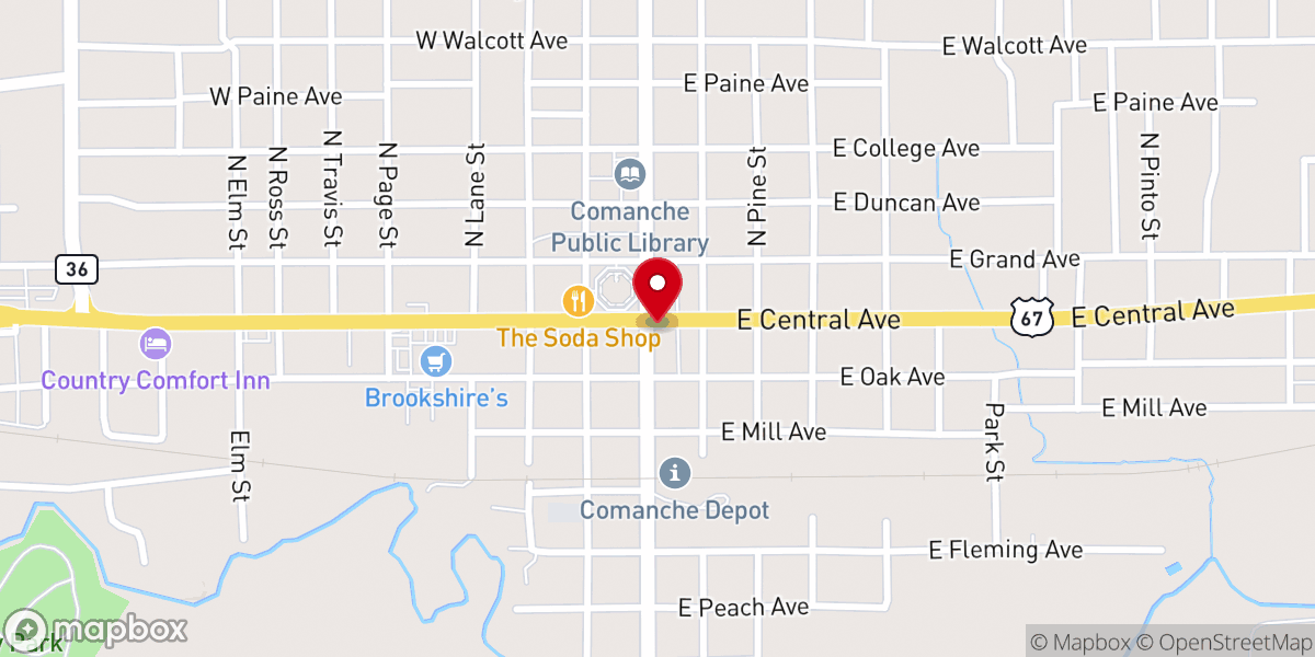 Map showing location of Church at the Ranch
