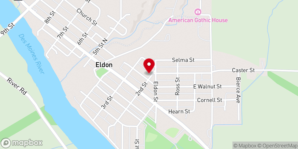 Map showing location of Living Hope Bible Church