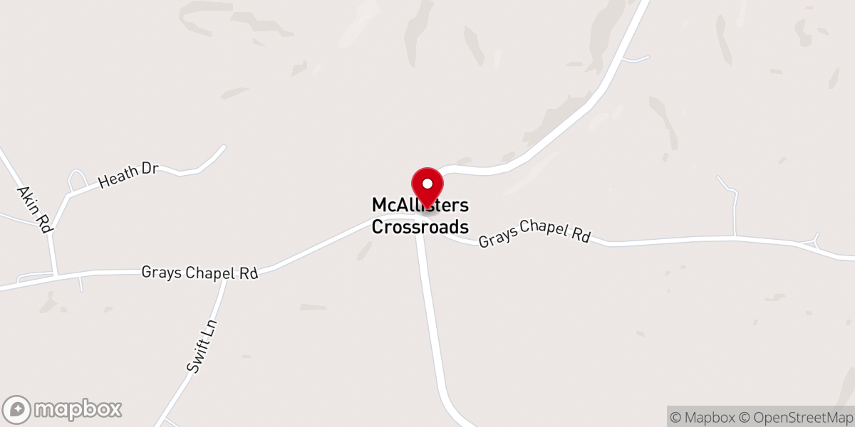 Map showing location of Gray’s Chapel Church of the Nazarene