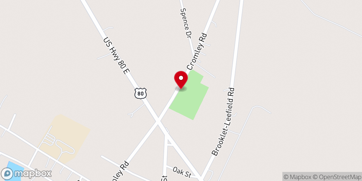 Map showing location of BROOKLET COMMUNITY BUILDING