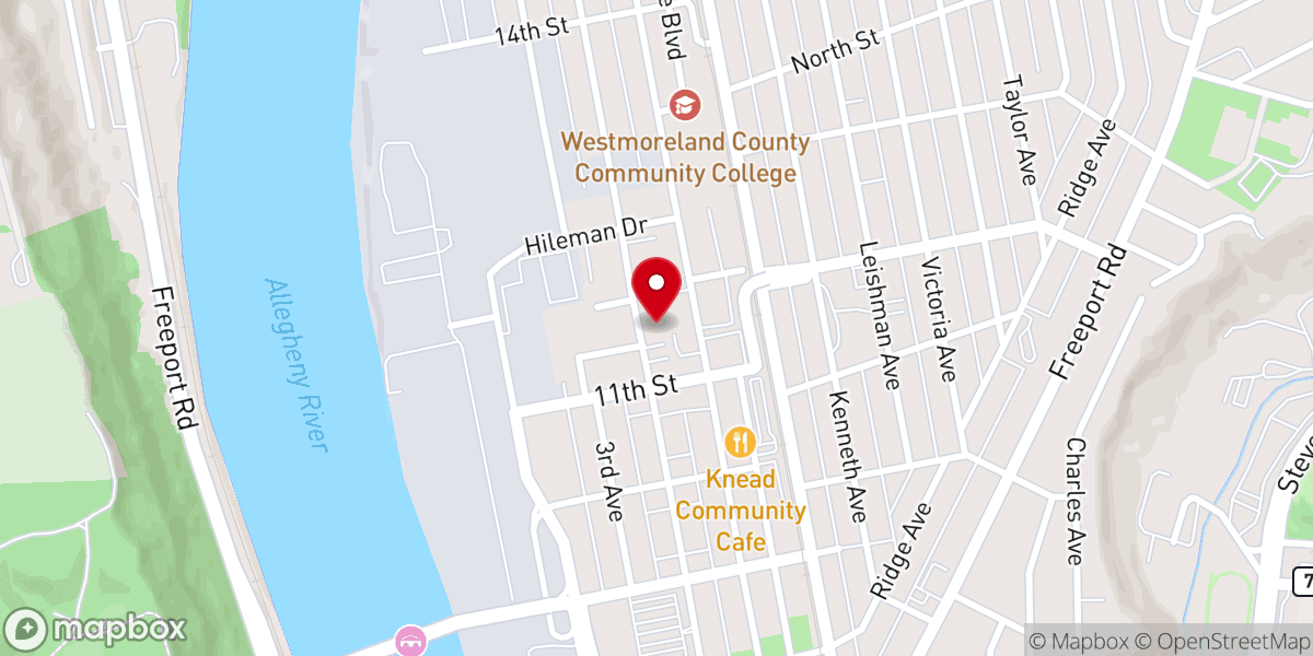 Map showing location of Mt Calvary Missionary Baptist Church