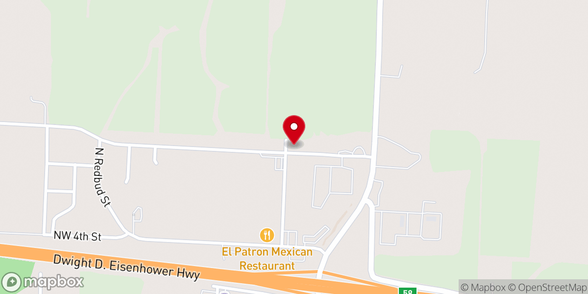 Map showing location of Concordia church of Christ