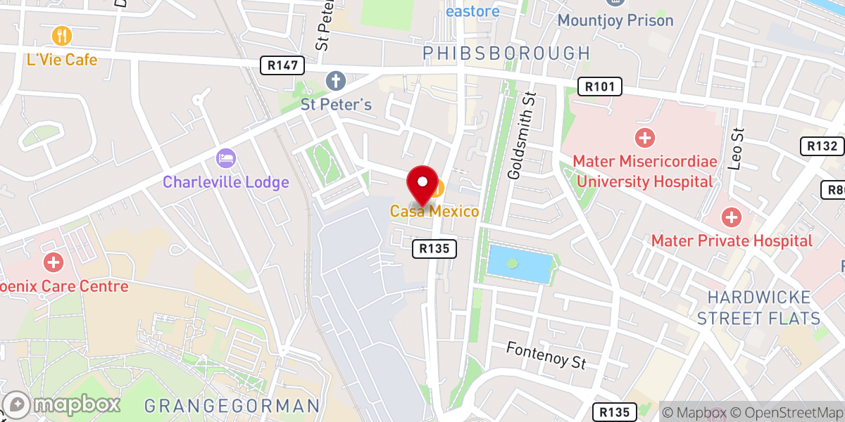 Map showing location of All Saints Parish Church