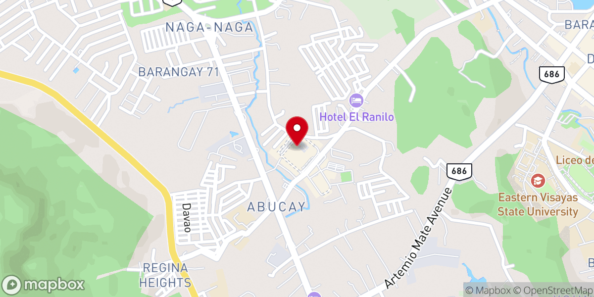 Map showing location of Victory Christian Fellowship - Tacloban