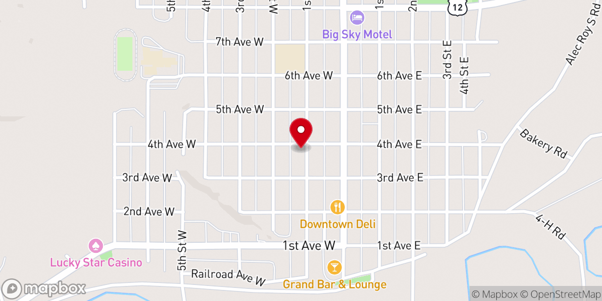 Map showing location of First United Methodist Church