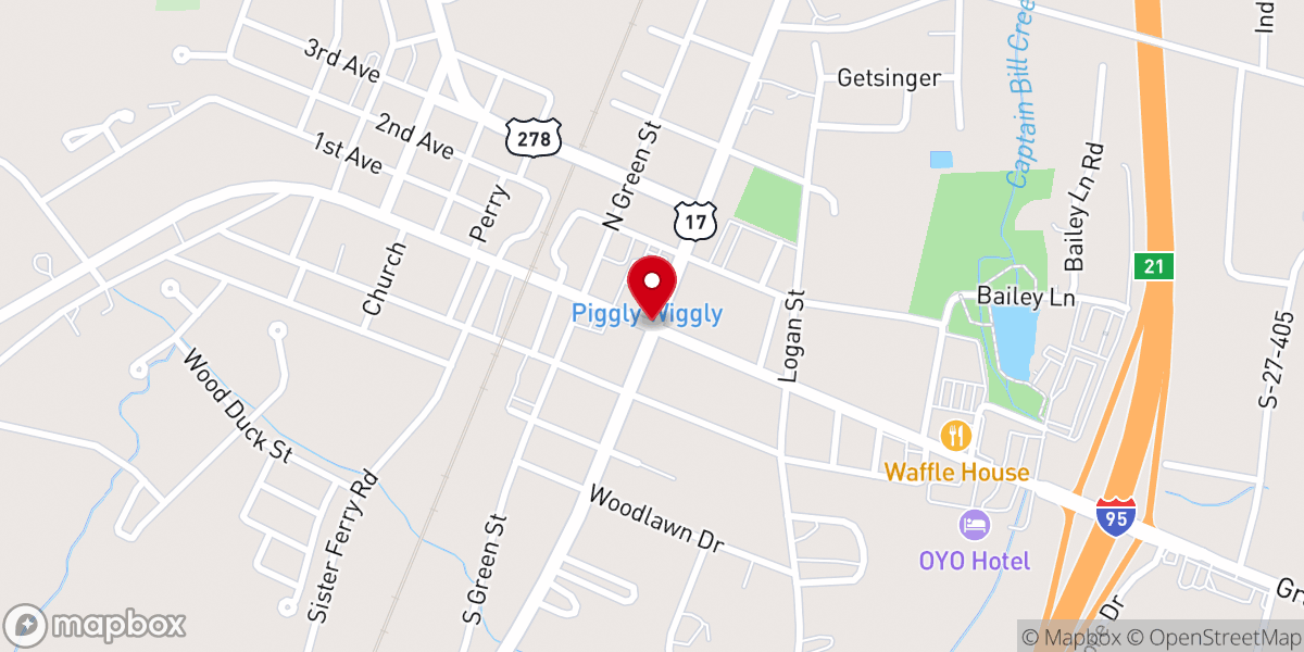 Map showing location of Miracle Deliverance Tabernacle Inc