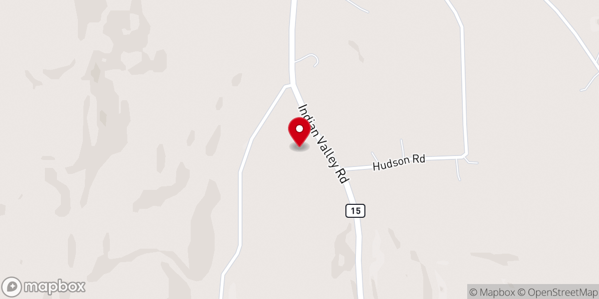 Map showing location of Springwater Church of the Nazarene