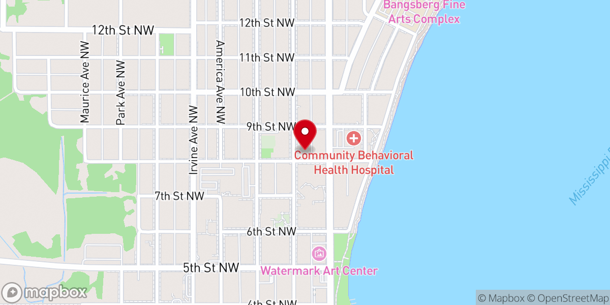 Map showing location of St Philip's Clothing Depot