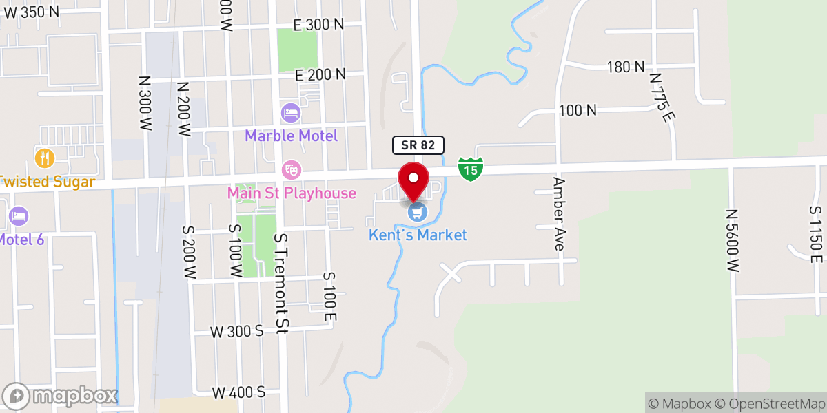 Map showing location of Kent's Market