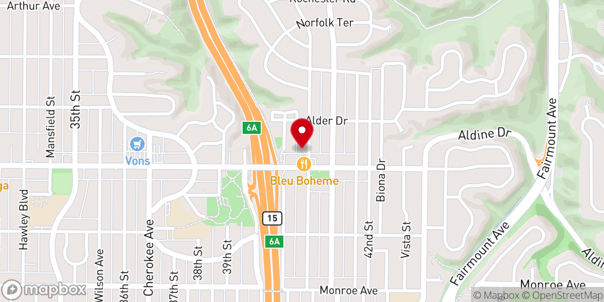 Map showing location of Fraternal Spiritualist Church