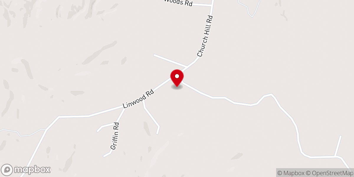 Map showing location of Linnwood Baptist Church