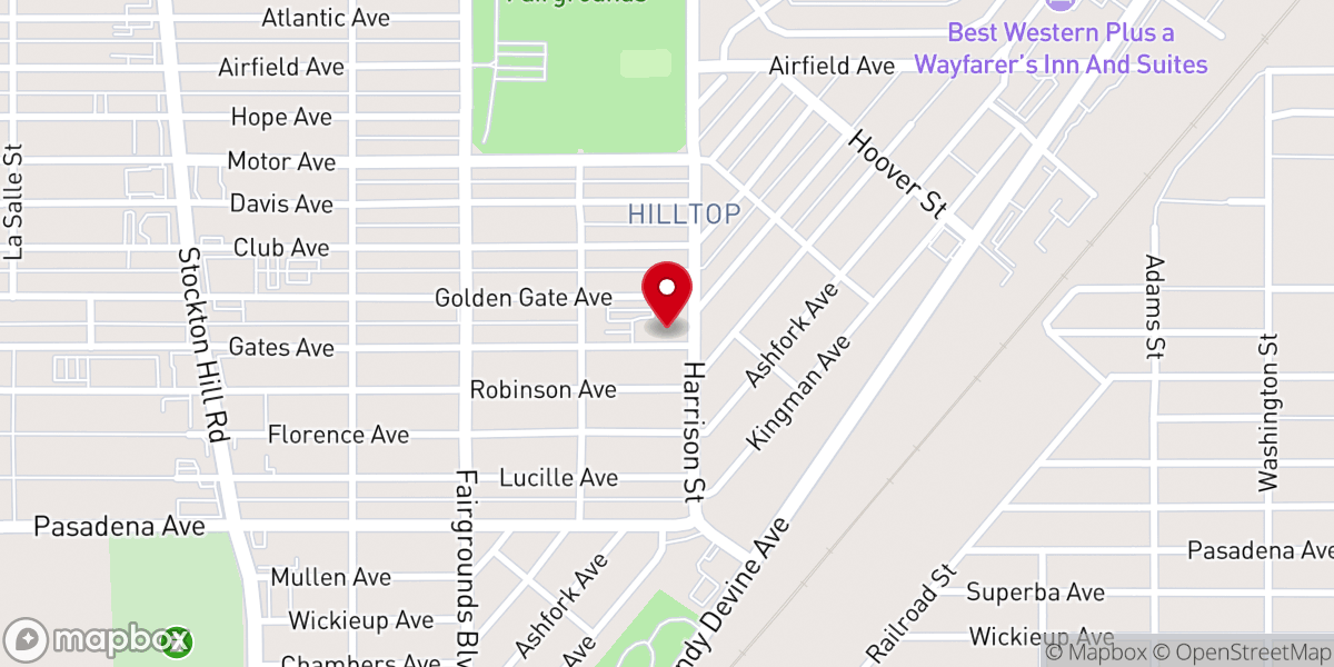 Map showing location of Grace Lutheran Church