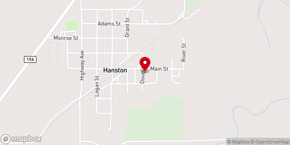 Map showing location of St Anthony Catholic Church