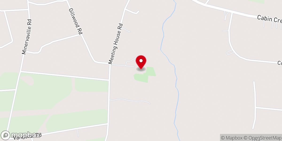 Map showing location of Zion Benevolent Baptist Church