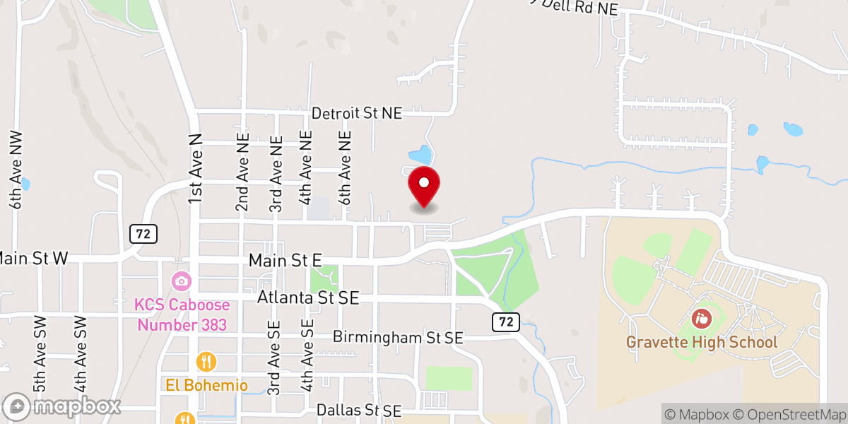Map showing location of Shepherd's Chapel Church