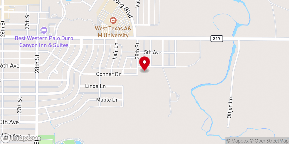 Map showing location of St. Ann's Catholic Church