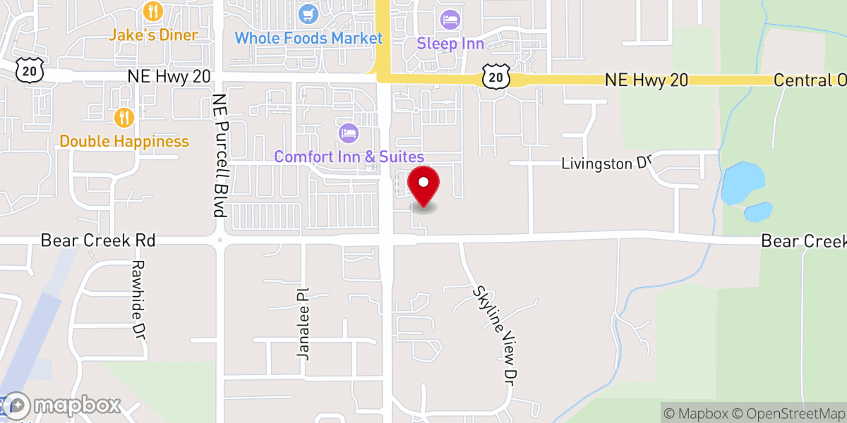 Map showing location of Grassroots Revival Church