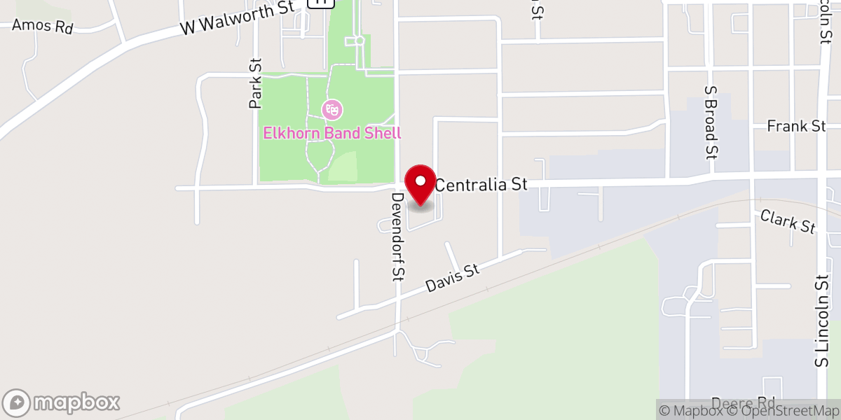 Map showing location of First Lutheran Church
