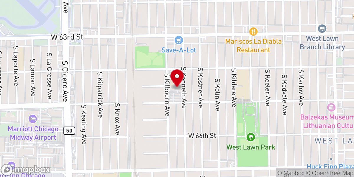 Map showing location of St Mary Star Of The Sea Catholic Church