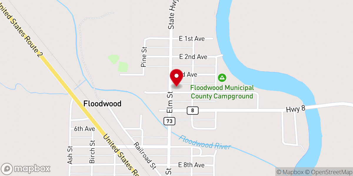 Map showing location of St Louis Catholic Church