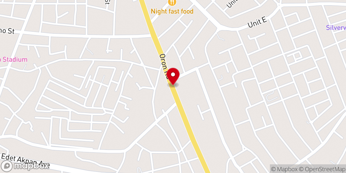 Map showing location of The Lords Chosen Charismatic Revival Church