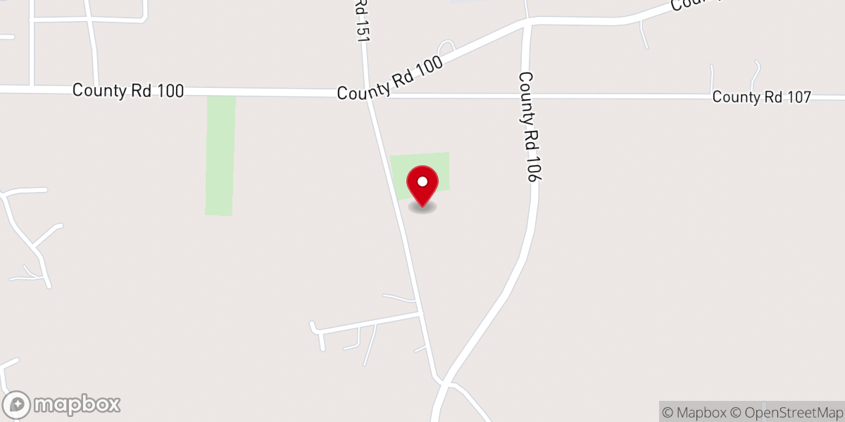 Map showing location of Farmington Baptist Church