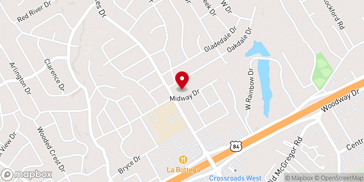 Map showing location of St. Andrew Orthodox Church