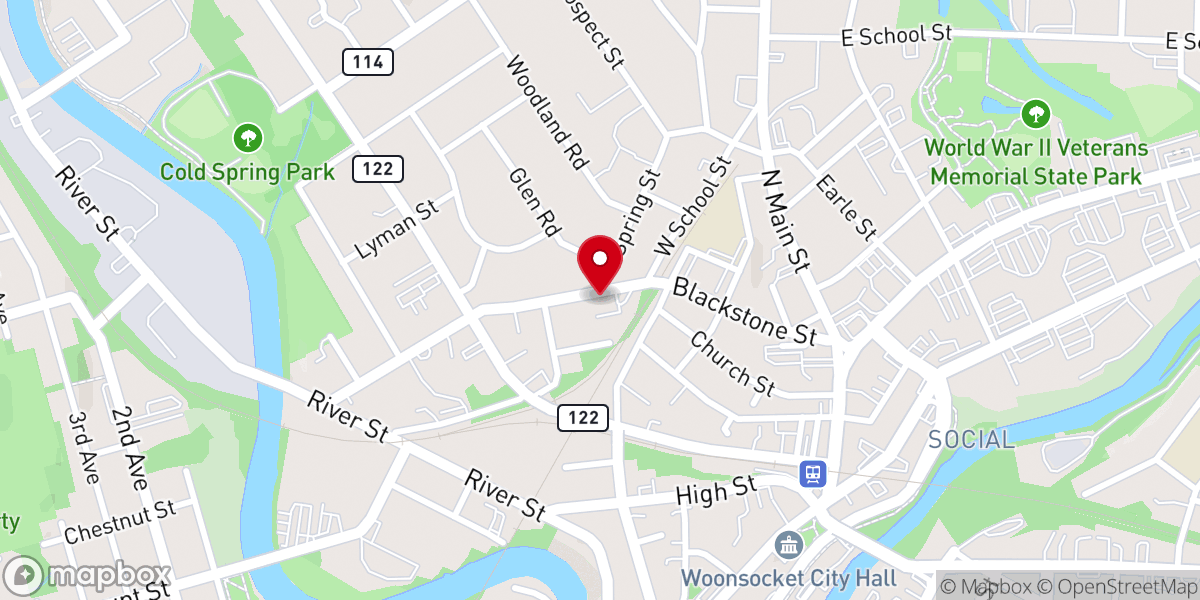 Map showing location of Grace Christian Fellowship
