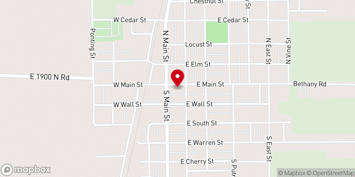Map showing location of Sanner Chapel