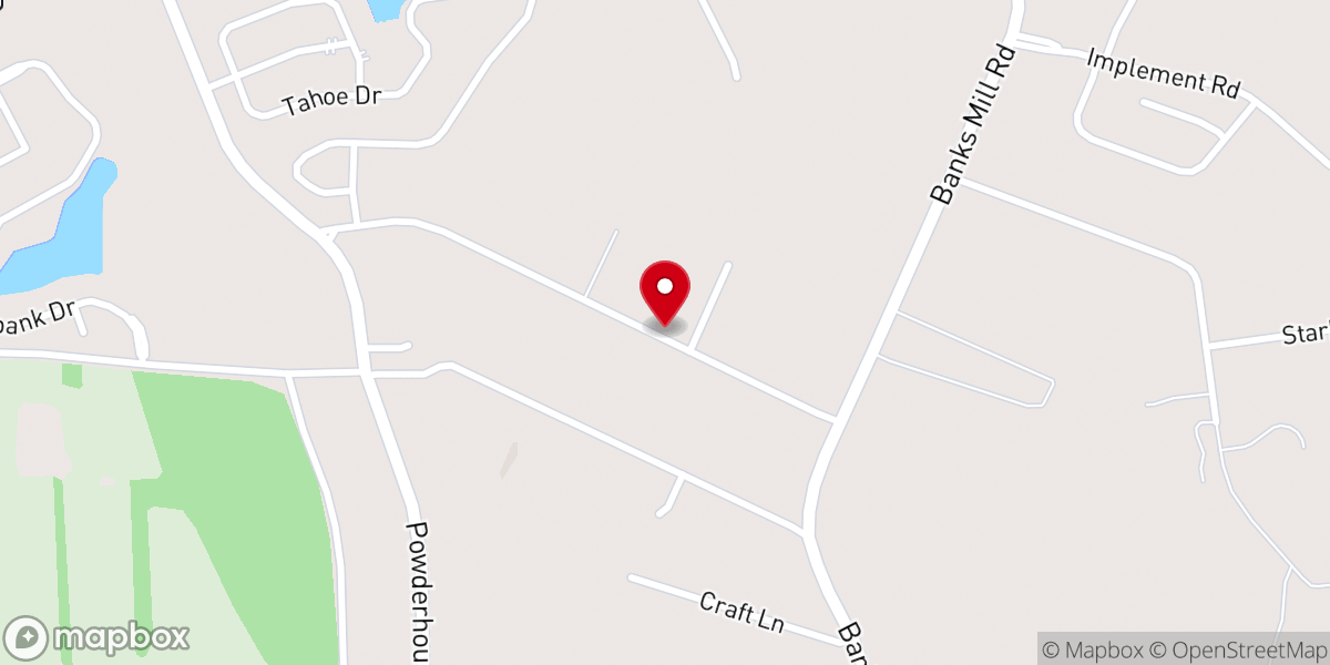 Map showing location of Solid Rock Baptist Church