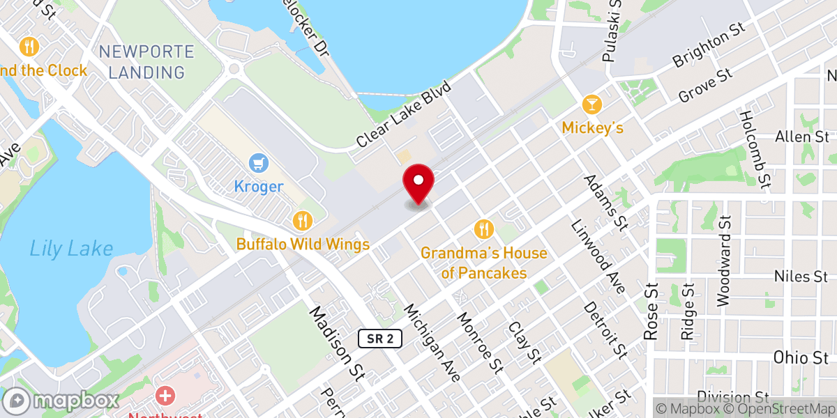 Map showing location of The Pax Center