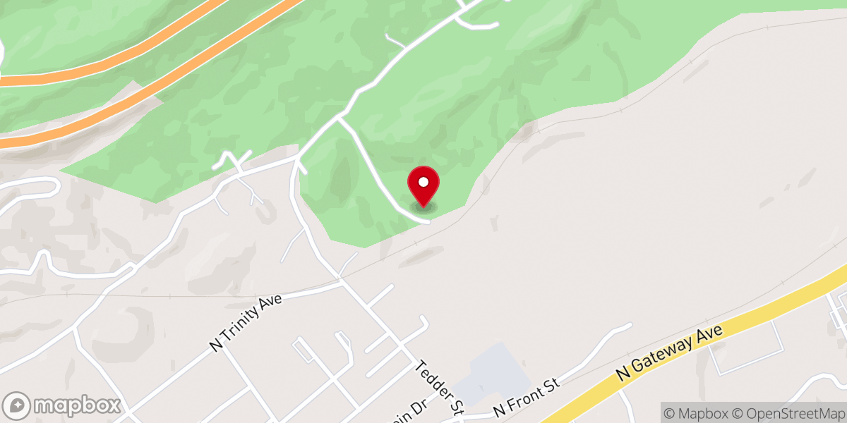 Map showing location of Victory Church